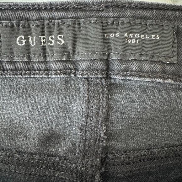 Guess Cargo Jeans Women’s 29 Thrashed Emo Punk Biker Stretch Ankle Zippers - Picture 3 of 16